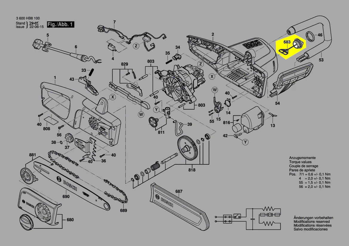 Bouchon réf. 1 600 A02 7C7 Bosch